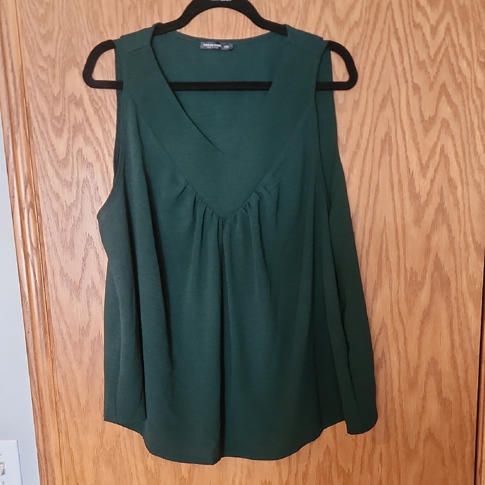 Elegant Green Sleeveless Top From Shein,  Size 3x